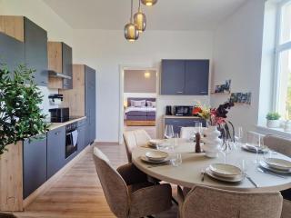 Manufaktur Schrotsche 4 nahe Altstadt & Bahnhof - 3 SZ, 2 Bäder, ideal für Familien & Gruppen bis 7 Personen - 7