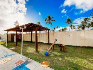 Residencial Ilha de Santorini, 100 m da Praia, Pico de Surfe, Piscina, Parque infantil, 2 Vagas de Garagem - 1