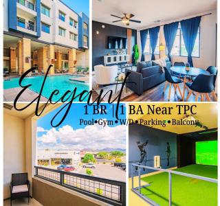 Peaceful 1BR Kierland Common, TPC Golf, Pool, Gym, W-D - 0