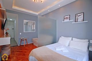 Studio simples com vista mar p/ 4 pessoas ao lado da praia com comércios ao redor - 8