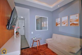 Studio simples com vista mar p/ 4 pessoas ao lado da praia com comércios ao redor - 4