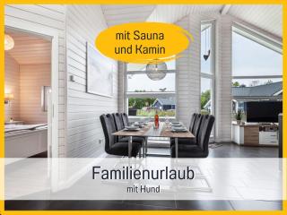 Ferienhaus Küstenzauber Kalifornien - mit Hund - komplett eingezäunter großer Garten - Sauna und Kamin - im Sommer Strandkorb inklusive - 0