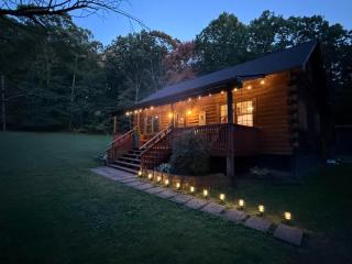 Log Cabin with Hot Tub, Game Room-10 min to NRG - 0