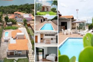 Casa com piscina vista para lago, 03 quartos confortáveis - 0