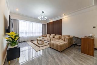 Executive elegantly furnished three bedroom apartment with all modern facilities ,modern swimming pool ,fully equipped gym,children playground and close proximity to major shopping centers and gourmet restaurants - 1