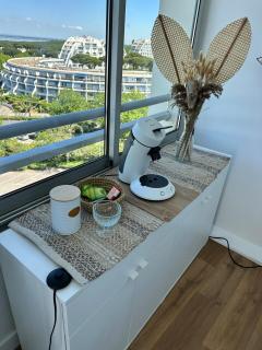 Studio cabines, Vue mer & étang, plage a pied - 4