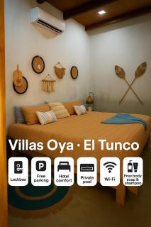 Tropical Villa with Private Pool Just Minutes from El Tunco Villa Oya #2 Boho Chic Escape, El Tunco, Surf Yoga - 0