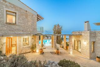 Elegant 2-Villa Stone Estate with Pool & Sea Views - 9