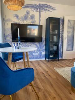 Blue Coastal Chic Apartment Balkon Hafennähe - Butze 5 - 0