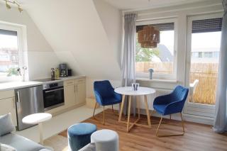 Blue Coastal Chic Apartment Balkon Hafennähe - Butze 5 - 9