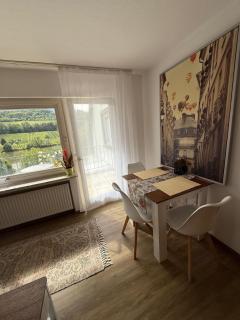 Ferienwohnung Moselblick Zell - Balkon und Gemeinschaftsterrasse - 1