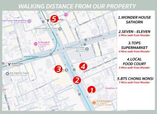2 Bedrooms for 4 Guests with Kitchen at Heart of Sathorn - 4
