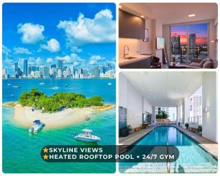 Sky-high1 BR Downtown Miami's heart - Pool & Gym - 0