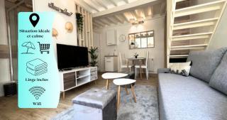 Cosy Duplex ! Situation centrale - proche plage et commerces - linge de lit et serviettes de toilette compris - 0