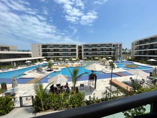 Flat em Muro Alto - Resort Malia Beach - Vista Piscina Principal - 1
