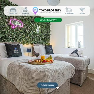 Stylish Apartment with Self-Check-In, Juliet Balcony, Fast WIFI, Smart TVs and Free Parking by Yoko Property - 0