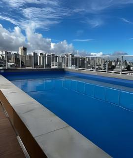 Apt 100m da praia com WiFi e Ar cond, piscina e academia no rooftop - 9
