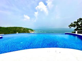 Bungalow frente a la playa estrene alberca nueva con increíble vista infinita al mar, 8 hermosas playas cercanas, terraza con cama de playa, espectacular vista al inmenso océano pacífico, 2 kayack disponibles, nómadas digitales Starlink WiFi 224 mbps - 0