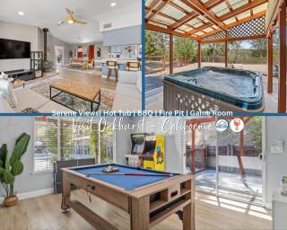 Serene Views with Hot Tub, BBQ, Fire Pit, Game Room - 0