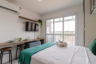 Flat no Tatuape com Wi-Fi, academia e Pet Friendly - 0