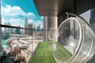 Skyline Aura 1 & 2 Bedroom Apartments I Burj Khalifa & Fountain Views I Dubai Mall Access I Parking, Gym, Wi-Fi & Infinity Pool - 7