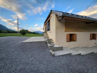 Domaine Le Manoir, bain nordique privé, vue Mont-Blanc - 1