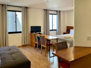 Flat no hotel Merc Times Square com vaga - 1