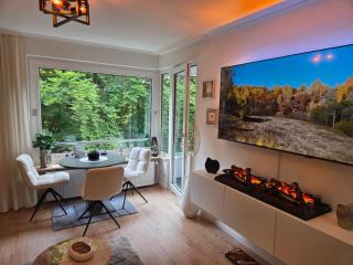 Strandzauber und Kaminflair-Balkon, PP & King Bed - 9