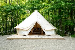 Boutique Glamping Romance: Stylish Bell Tent Getaway in Ontario's Hidden Gem - 3