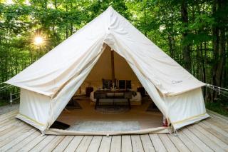 Boutique Glamping Romance: Stylish Bell Tent Getaway in Ontario's Hidden Gem - 2