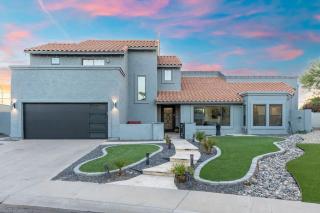 Luxe Pickleball Heated Pool Slide Basketball Court - 1