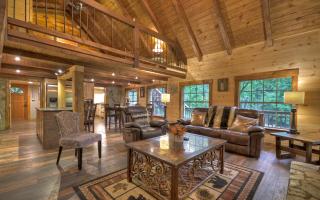 Knotty Creek Retreat - Creek Access, Outdoor Firepit + Hot Tub with Creek Views! - 7