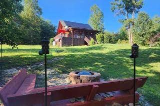 Solar powered log cabin with mountain views, 3acres - 0