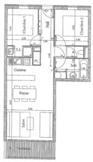 Paradiski pied des pistes plan peisey - 2
