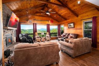 Moonstruck - Stone Firepit with a Waterfall, Outdoor Hot Tub, Game Room + Chalet Village Access - Greystone Heights - 7