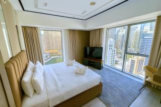 JW Marriott Stylish 1BR - Marina View - Direct Dubai Marina Mall Access - Pool & Gym - Free Parking - 0