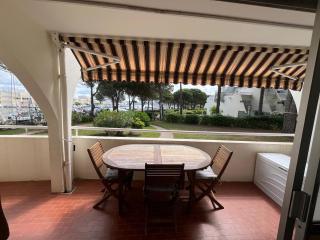 Les Caravelles - Vue Marina - 200m de la Plage - Chambre séparée - 3 personnes - Terrasse - Terrasse - Calme - 0