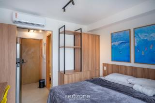 Aptos charmosos a 450m da Praia da Barra com rooftop e vista mar - PRV - 5
