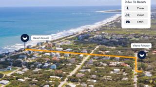 Vilano Fairway Beach Home Hot Tub Firepit Near the Water Gulf Oasis - 5