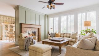 Spacious 4BR Home w Fireplace Work Space Backyard Dining - 0