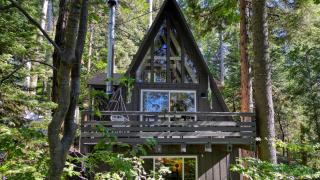 A-Frame Retreat Chic and Modern Forest Views Hammock Outdoor Dining Decks - 9