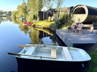 Schlaffass Natursee-Chalet mit Sanitärfass,Hot Tub,Sauna,Jacuzzi,angeln - 6