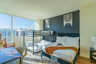 Cozy HighRise 23th Flr,Gym,Parking,Pool,W-D,Golf - 5