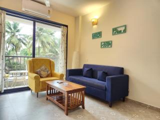 Luxury 1 BHK Serviced Apartment with Gym, Pool & Modern Amenities - 5 Minutes to Candolim Beach - 1