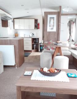 Modern 2017 model Delta Sienna static caravan in Clarach Bay - 0
