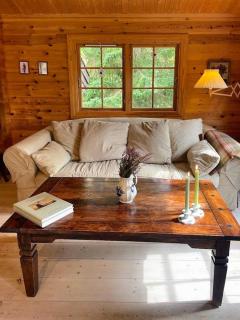 Norwegian Log Cabin Among Heather And Pine Trees - 8