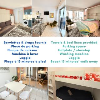 Ponant La Grande Motte Cosy Studio 4 pers Parking,Clim,piscine, Golf, Plage - 0