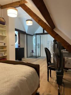 belle chambre moderne , avec douche équippement complet - 2