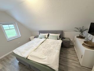 Ferienwohnung Haus Moorblick Garten mit Terrasse Netflix E-Kamin Thermomix - 5