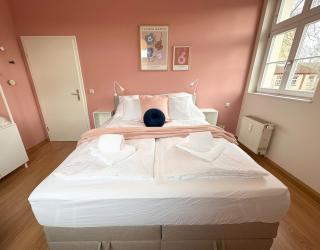 Studio Alte Mädchenschule, Sauna, 6 Personen, Hund, am Saurierpark, Boxsprinbetten, gratis Kaffee und Tee, Minibar - 4